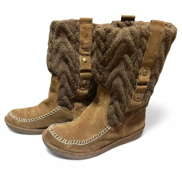 American Eagle Outfitters Brown Knit Moccasins​​ - Picture 2 of 5